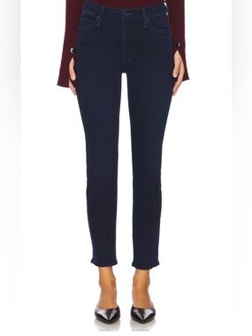 MOTHER Wash Black Ankle Slim Jeans